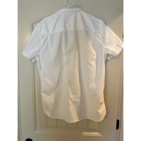 Lululemon On Time Short Sleeve Button Down - Men's Size M, White - Picture 2 of 4